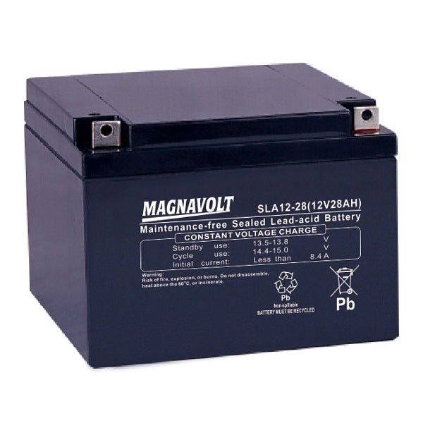 Magnavolt SLA12-28 Premium Sealed Lead Acid Battery - 12 Volt