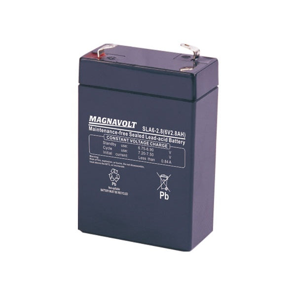 Magnavolt SLA6-2.8 Premium Sealed Lead Acid Battery - 6 Volt