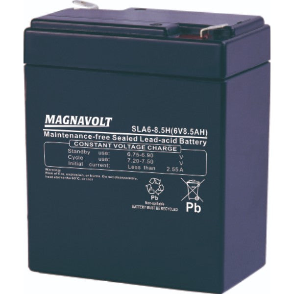 Magnavolt SLA6-8.5 Premium Sealed Lead Acid Battery - 6 Volt