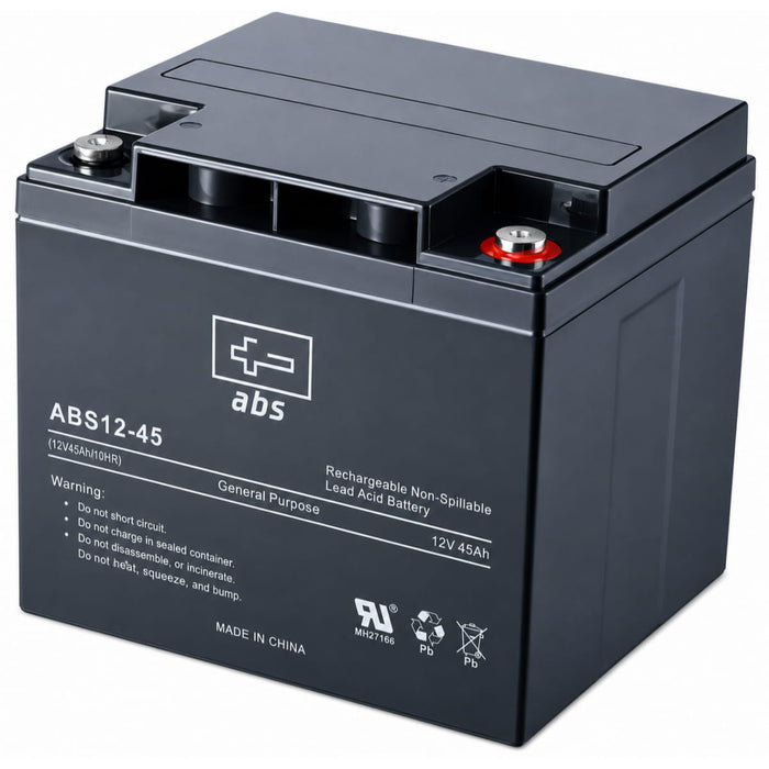ABS 12V 45Ah AGM Sealed Lead Acid Battery