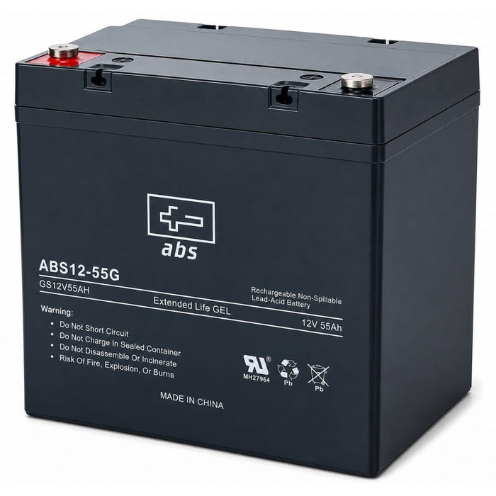 ABS 12V 55Ah AGM SLA Battery - ABS12-55G
