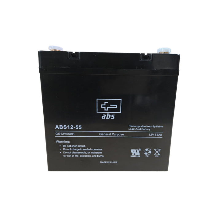 ABS 12V 55Ah AGM Sealed Lead Acid Battery