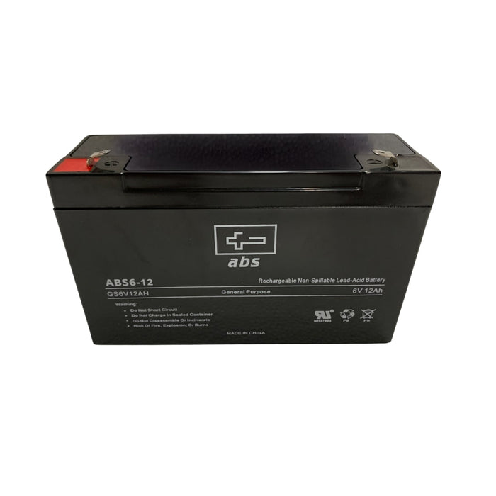 ABS 6V 12Ah AGM Sealed Lead Acid Battery 