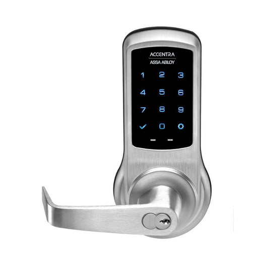 Accentra nexTouch NTB623-NR-AU-626 Touchscreen Keypad Cylindrical Lock in Satin Chrome