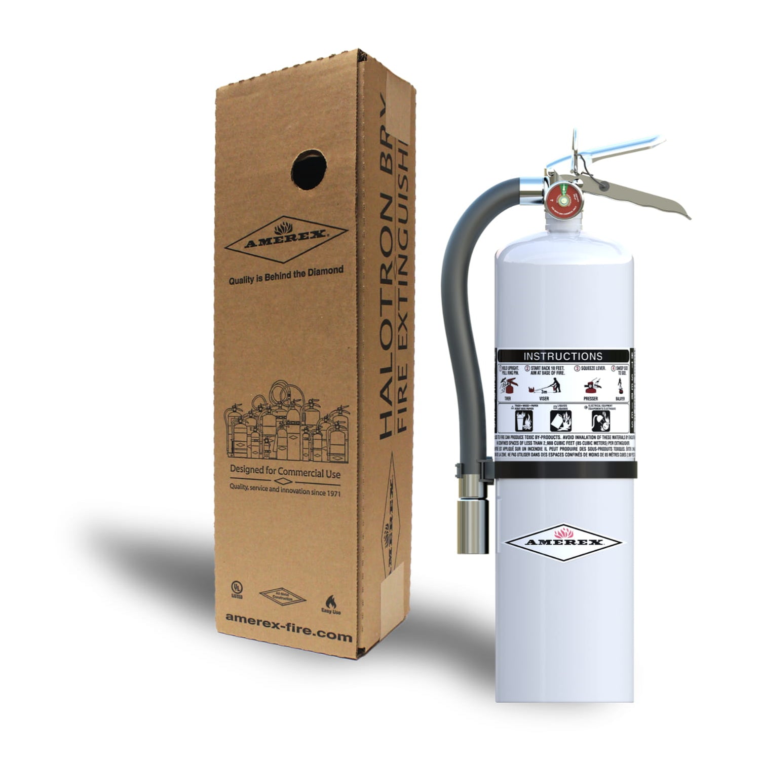 Amerex 12.5 lb Halotron BRX HT Series Fire Extinguisher - 551 — Safety ...