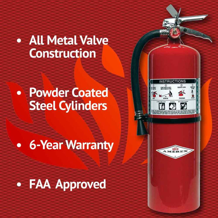 Amerex 15.5 lb. Halotron I Fire Extinguisher - 398X Features