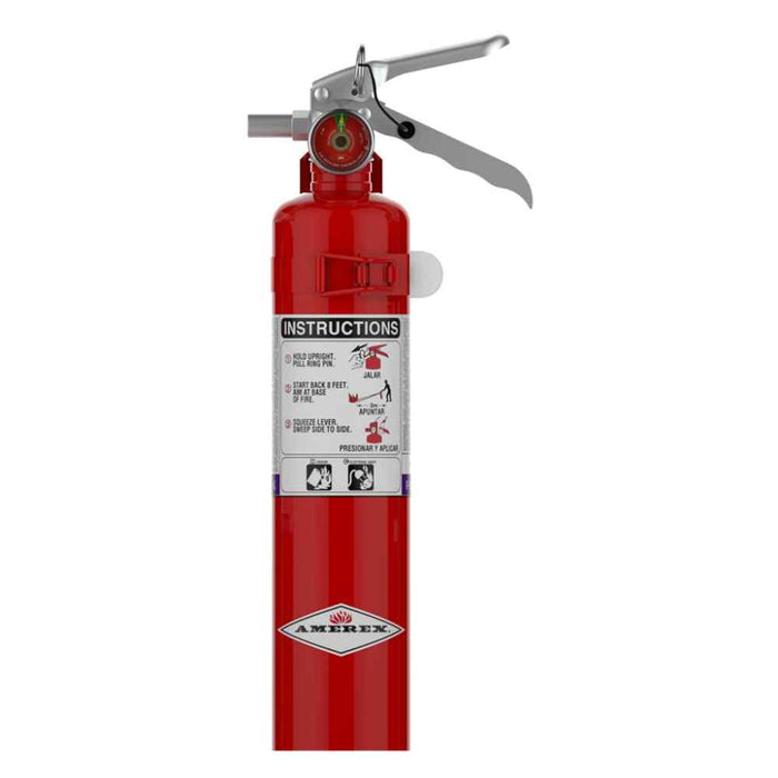 AMEREX, 2.5 lb Extinguisher Capacity, 2B:C, Fire Extinguisher - 3YWK4 AMEREX, 2.5 lb Extinguisher Capacity, 2B:C, Fire Extinguisher - 3YWK4