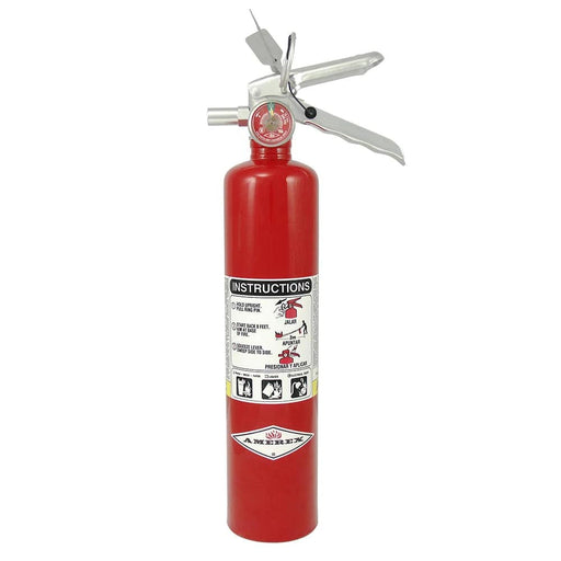 Amerex 2.5_lb Multi-Purpose ABC Fire Extinguisher B417TX standing up straight