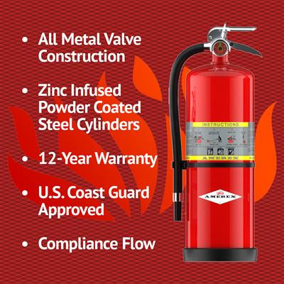 Amerex 20 lb. Z Series ABC High Performance Fire Extinguisher - 714 Features