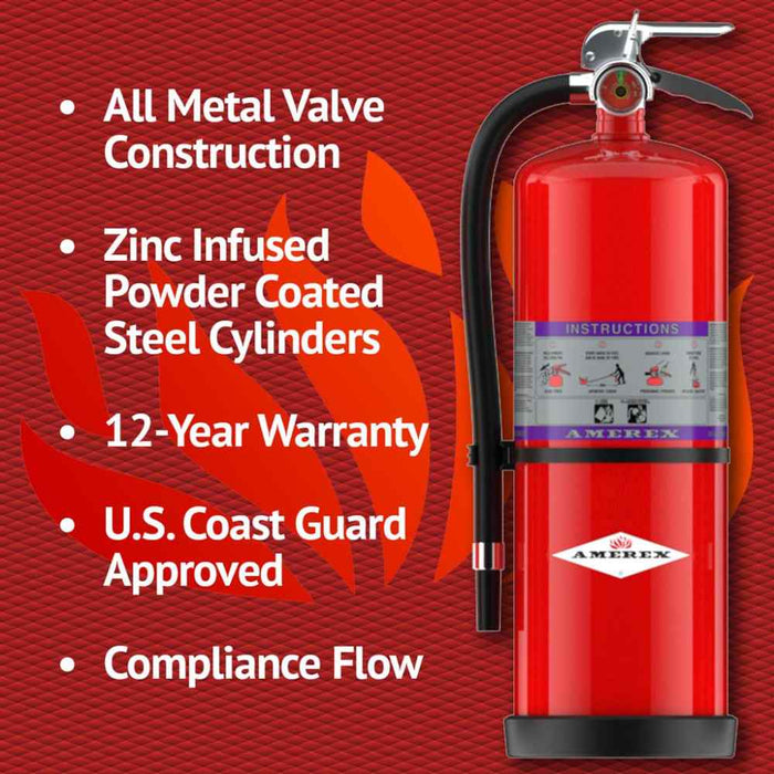 Amerex 20 lb. Z Series Purple-K High Performance Fire Extinguisher - 717 Features