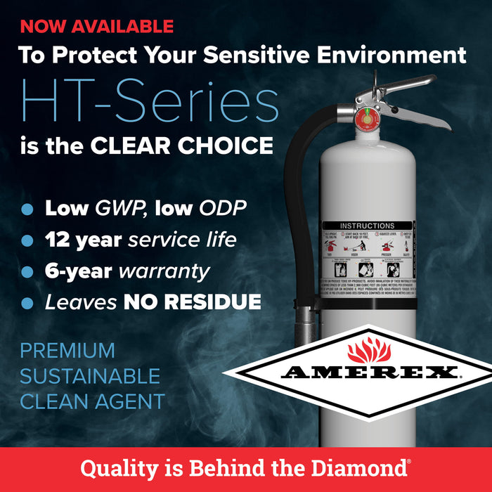 Amerex 3.75 lb Halotron BRX HT Series Fire Extinguisher - 547 Detail