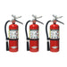 3-Pack Bundle of Amerex 5 lb ABC Fire Extinguisher with Wall Hanger - Model B500