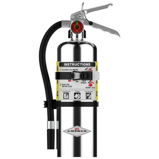 Amerex 5 lb. Multi-Purpose ABC Fire Extinguisher Chrome - B402TXC