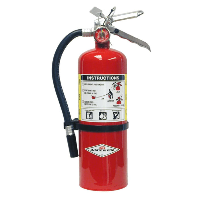 Amerex 5 lb Multi-Purpose ABC Fire Extinguisher B402TX standing up straight