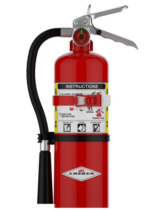 Amerex 5 lb ABC Fire Extinguisher with Vehicle Bracket B500TX