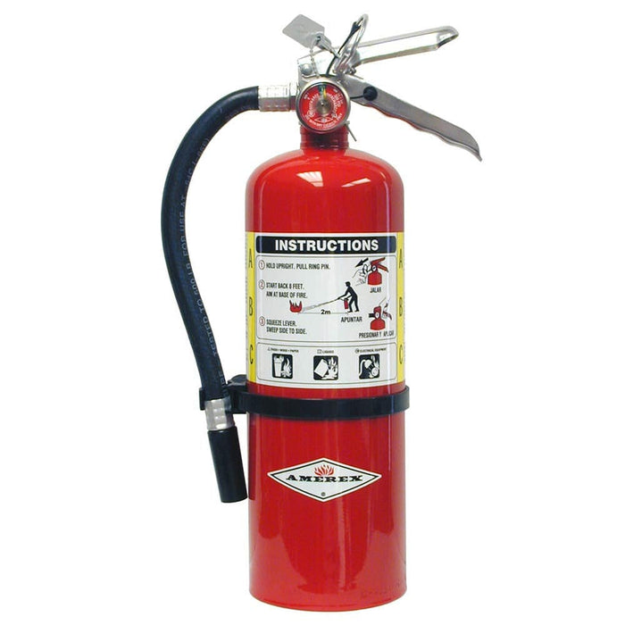 Amerex 5 lb Multi-Purpose ABC Fire Extinguisher B402X standing up straight