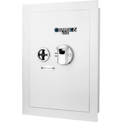 Barska 0.30 Cubic Feet Right Opening Wall Safe in White
