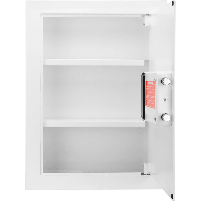 Barska 0.30 Cubic Feet Right Opening Wall Safe in White Body