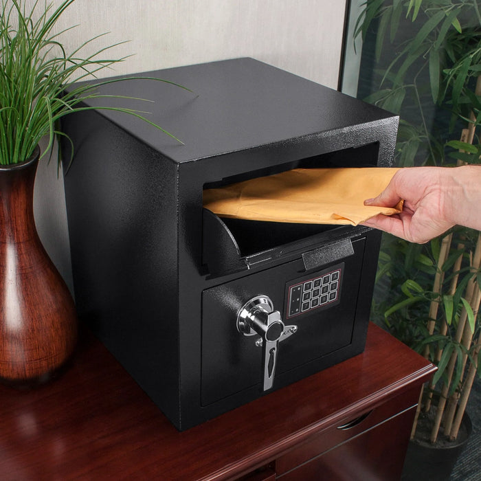 Barska 0.72 Cubic Feet Keypad Depository Safe Mail Drop Slot with Envelop