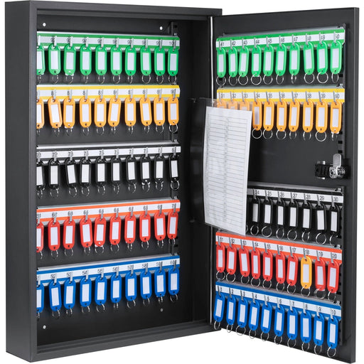 Barska 100 Capacity Adjustable Key Cabinet with Combination Lock in Black
