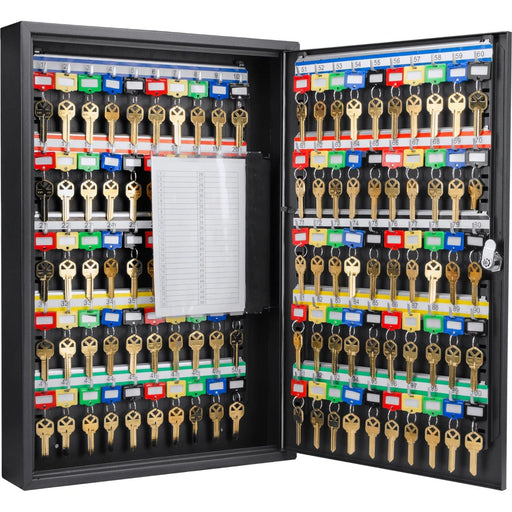 Barska 100 Capacity Adjustable Key Cabinet with Key Lock in Black