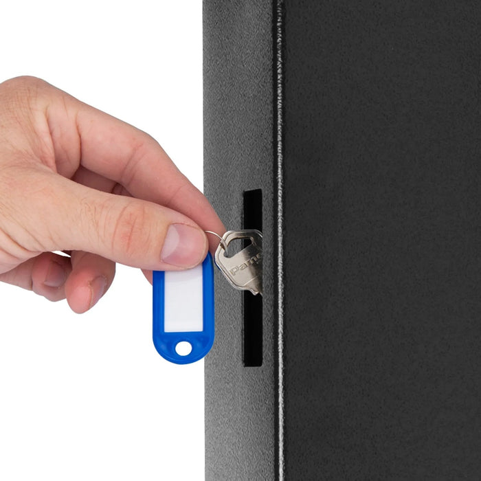 Barska 100 Capacity Fixed Position Key Cabinet Digital Keypad Wall Safe in Black Key Return Drop Slot