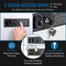 Barska 100 Capacity Fixed Position Key Cabinet Digital Keypad Wall Safe in White 2 Quick Access Ways