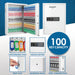 Barska 100 Capacity Fixed Position Key Cabinet Digital Keypad Wall Safe in White Features