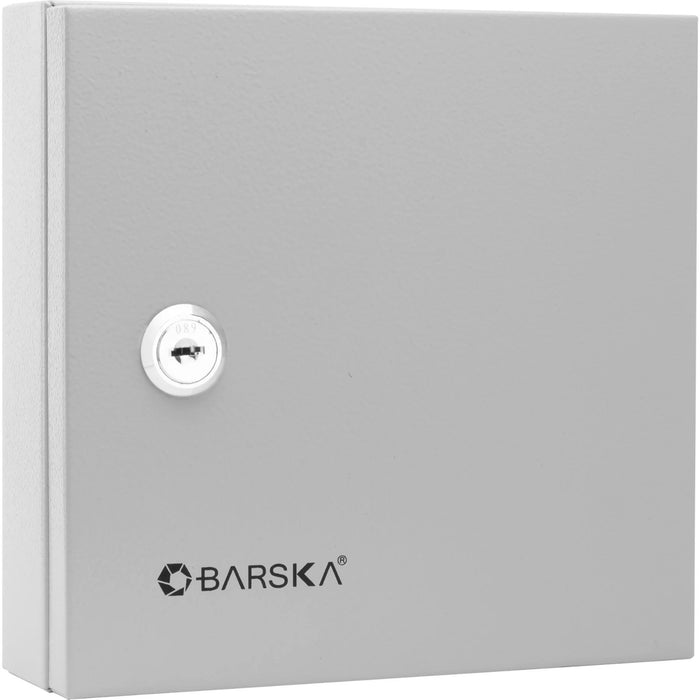 Barska 10 Position Key Cabinet with Key Lock, White Tags Body Side Profile Left