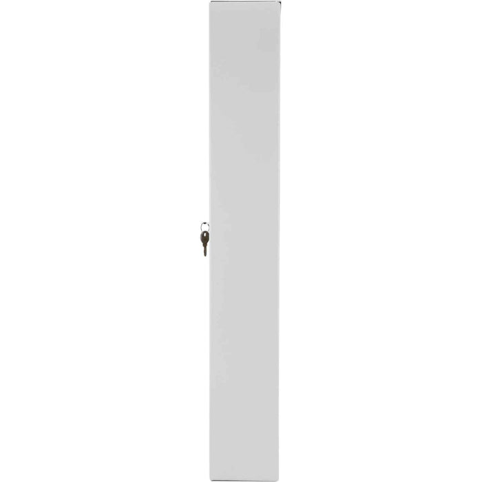 Barska 160 Capacity Fixed Position Key Cabinet with Key Lock, White Tags Body Side Profile