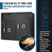 Barska 2.58/4.68 Cu. Ft. Dual Compartment Keypad Depository Safe Features