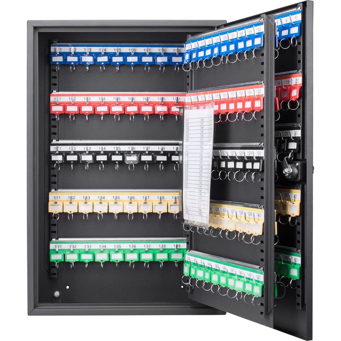 Barska 200 Capacity Adjustable Key Cabinet with Combination Lock in Black