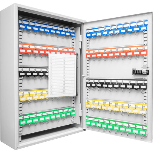 Barska 200 Capacity Adjustable Key Cabinet with Combination Lock in Grey