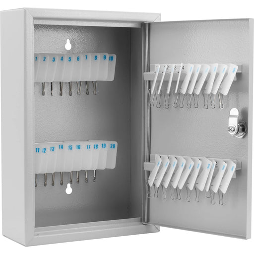 Barska 40 Capacity Fixed Position Key Cabinet with Key Lock, White Tags