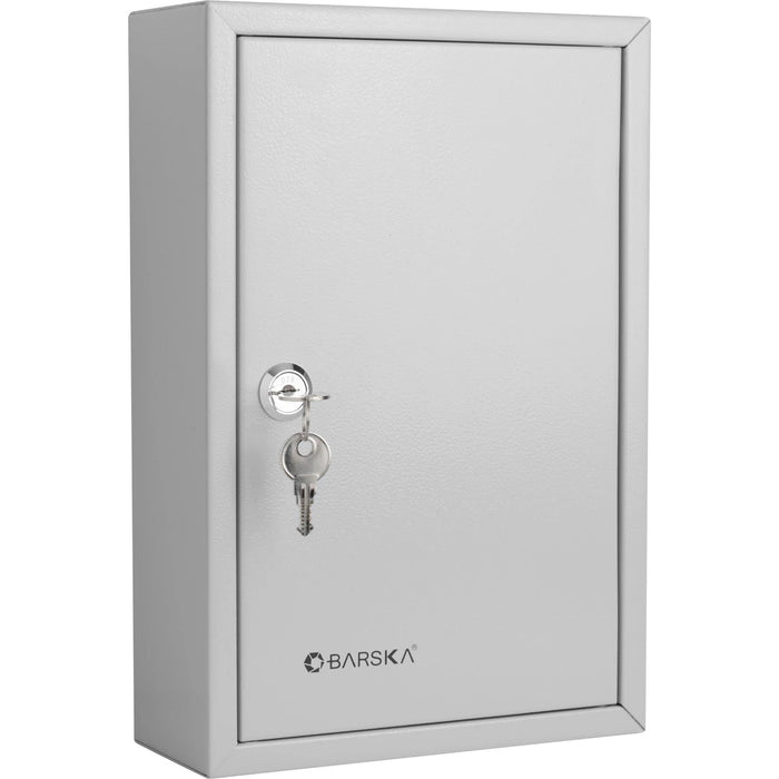 Barska 40 Capacity Fixed Position Key Cabinet with Key Lock, White Tags Body with Keys