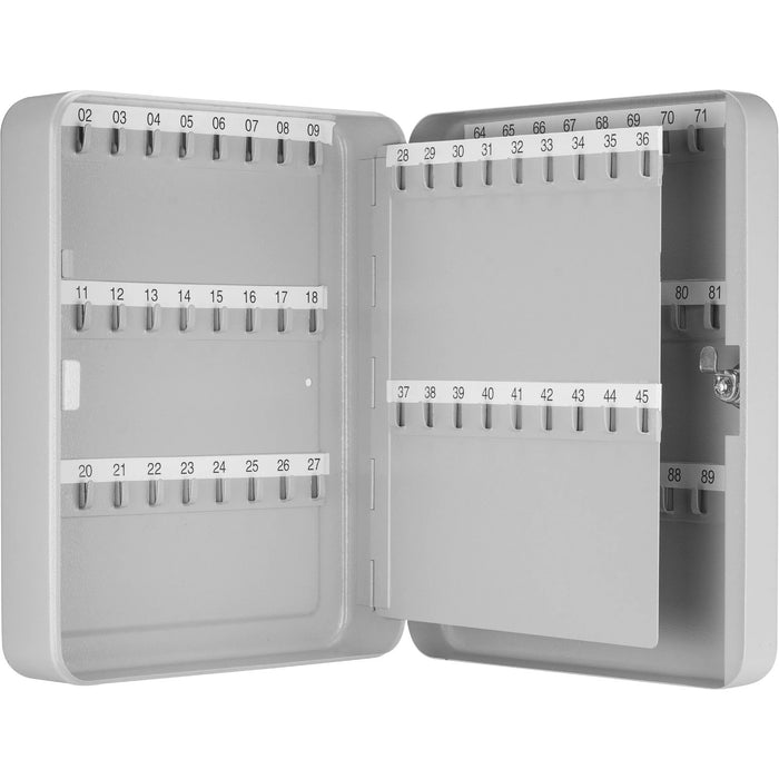 Barska 90 Capacity Key Fixed Position Cabinet with Key Lock in Grey Body Inner Profile 
