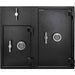 Barska Dual Compartment Rotary Hopper Keypad Depository Safe Body Front Profile
