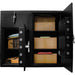 Barska Dual Compartment Rotary Hopper Keypad Depository Safe Body Inner Profile with Valuables