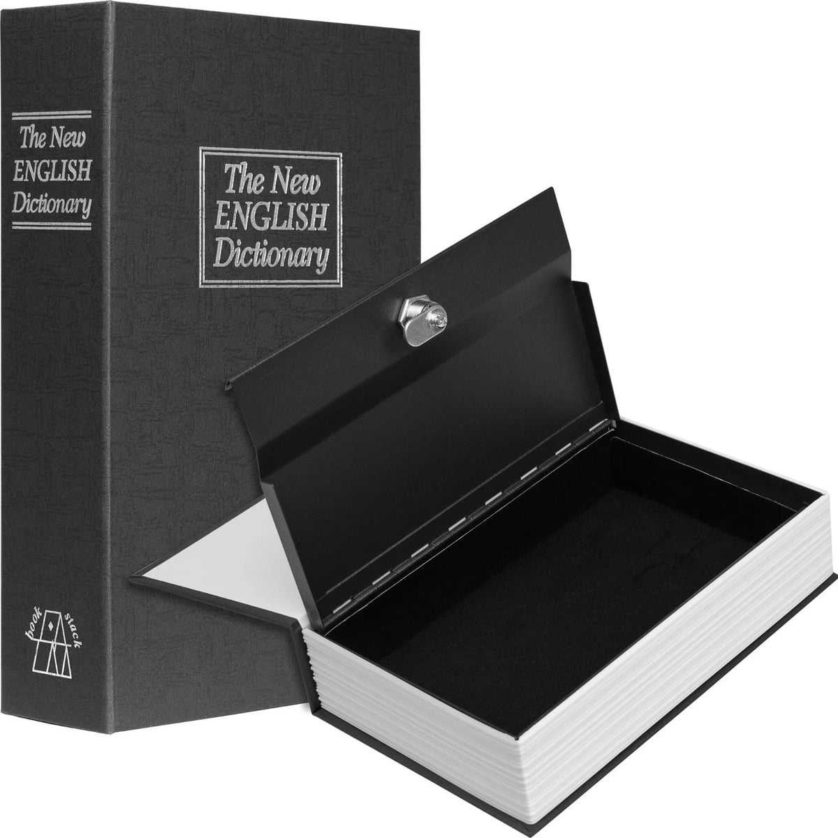 Barska Hidden Dictionary Book Lock Box with Key in Black - AX11680 ...