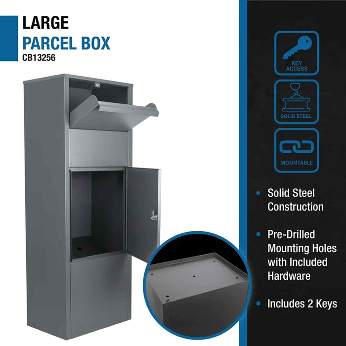 Barska Large Parcel Collection Locking Drop Box Features