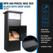 Barska MPB-500 Parcel Box With Drop Slot in Black Features