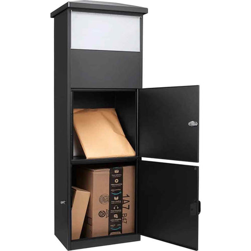 Barska MPB-600 Parcel Box with Drop Slot and Package Compartment Body Inner Profile with Packages