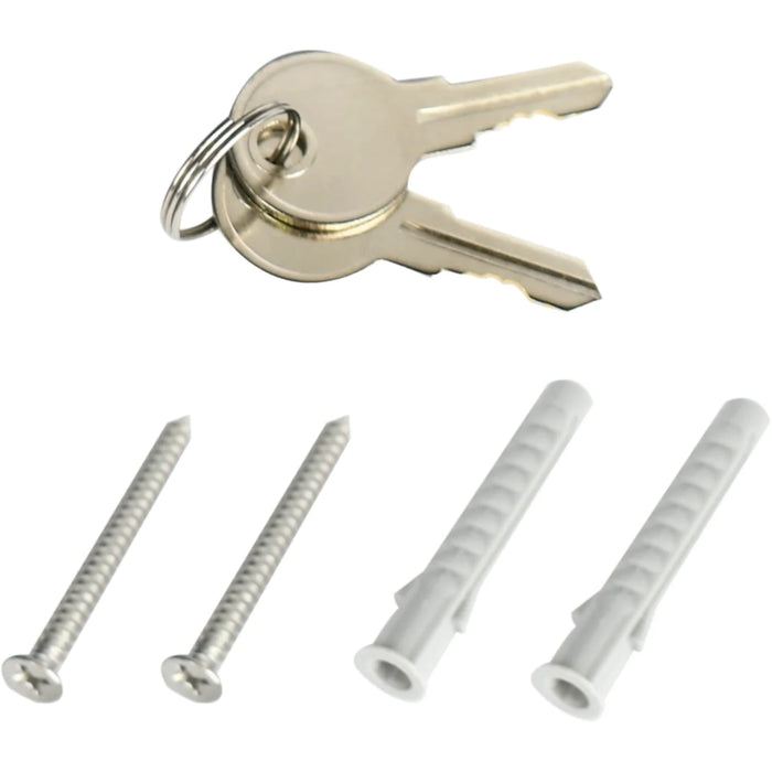 Barska Wall-Mounted Key Lock Box With Combination and Key Lock - Keys and Mounting Hardware