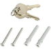Barska Wall-Mounted Key Lock Box With Combination and Key Lock - Keys and Mounting Hardware