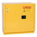 Eagle Manufacturing 22 Gallon, 1 Shelf, 2 Door, Self Close, Under Counter, Flammable Liquid Cabinet, Yellow - 1970