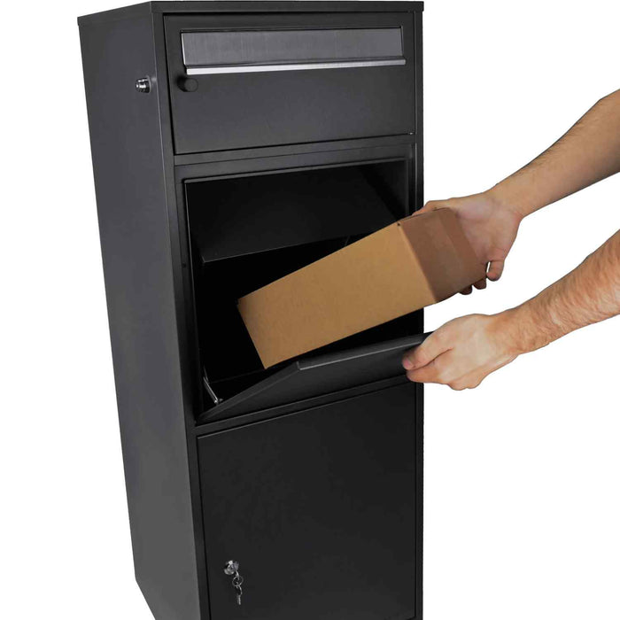 Inserting a Parcel in Barska MPB-700 Mail and Parcel Box