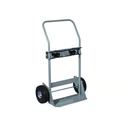 Justrite Double Cylinder Hand Truck, 10.5" Pneumatic Wheels - 35028