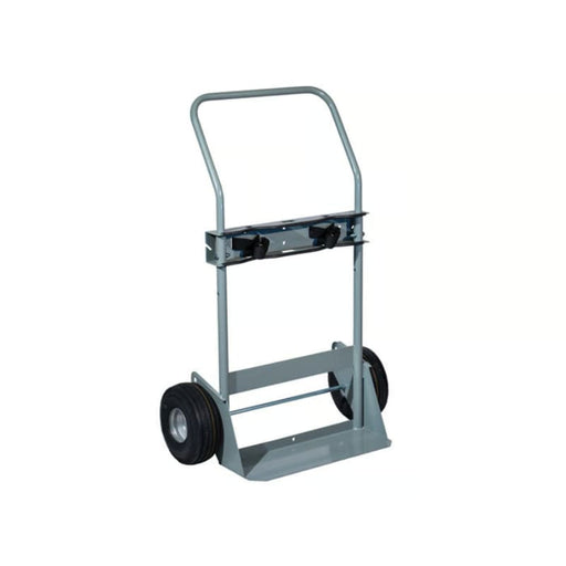 Justrite Double Cylinder Hand Truck, Flat-Free Wheels - 35030