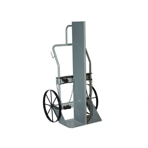 Justrite Double Cylinder Hand Truck With Firewall, 20" Steel Wheels - 35046