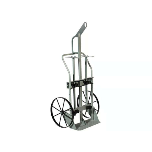 Justrite Double Cylinder Hand Truck With Hoist Ring, 20" Steel Wheels - 35018